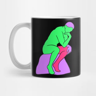 The Thinker - Vaporwave 80s Colors Mug